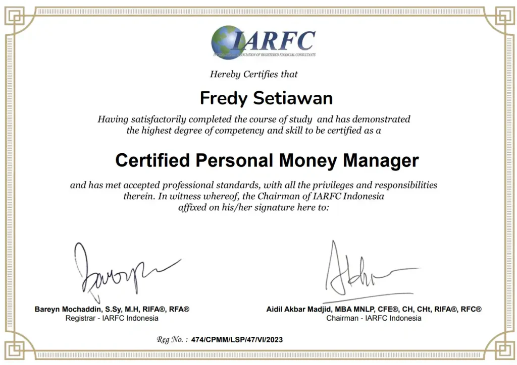 certified personal money manager